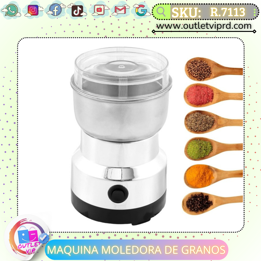 Molino Multiusos De Acero Inoxidable