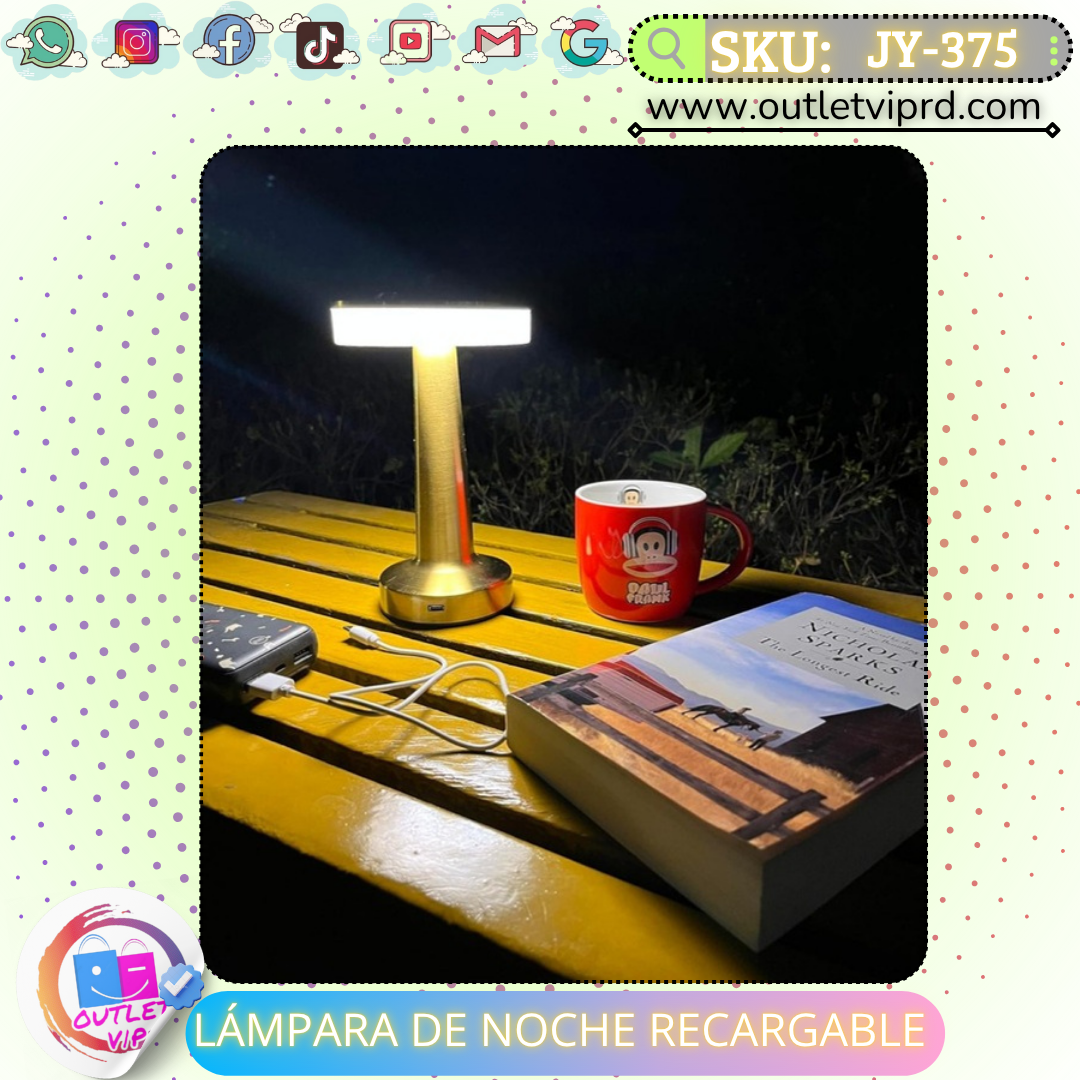 Lamparas de noche recargable (el par)