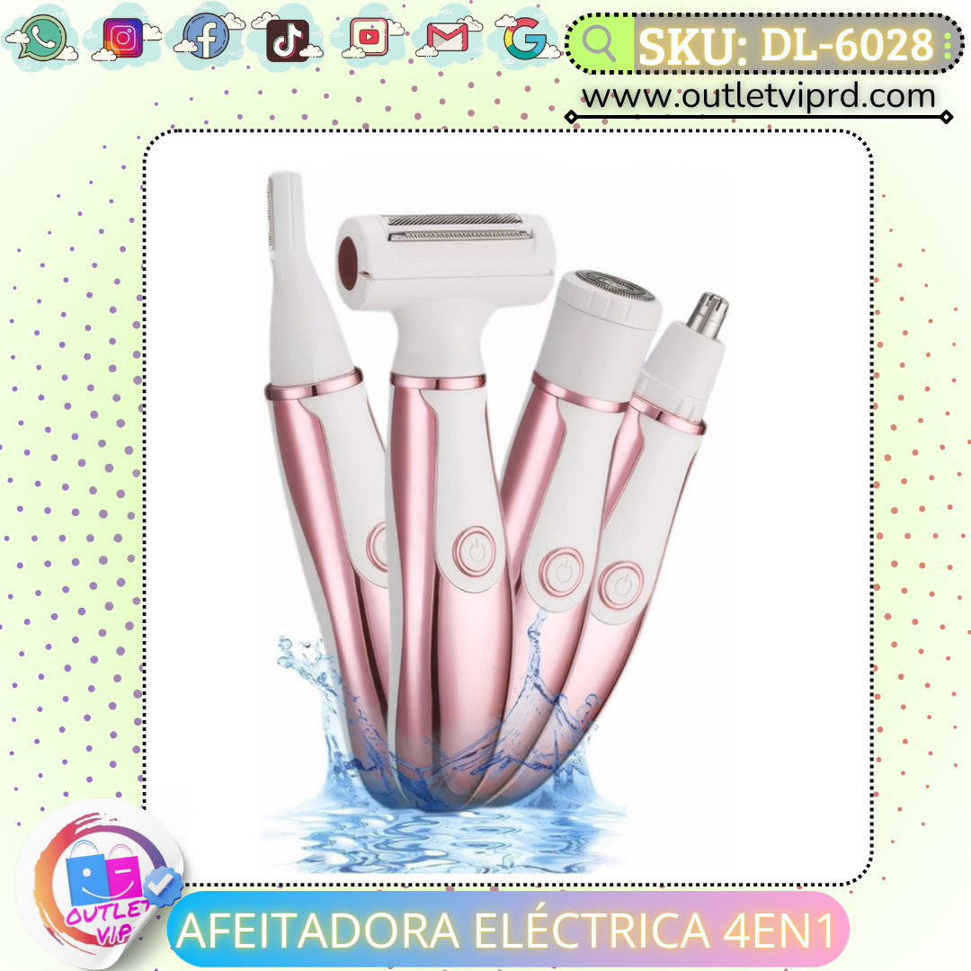 Afeitadora eléctrica 4 en 1