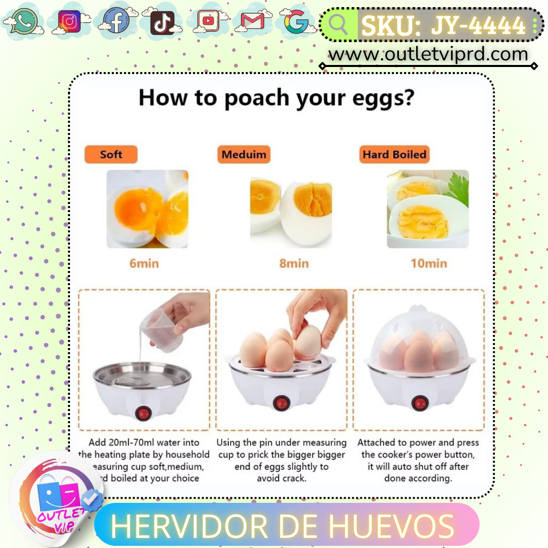 Hervidor de huevos eléctrico