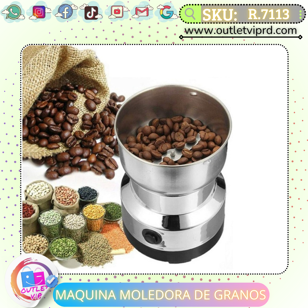 Molino Multiusos De Acero Inoxidable