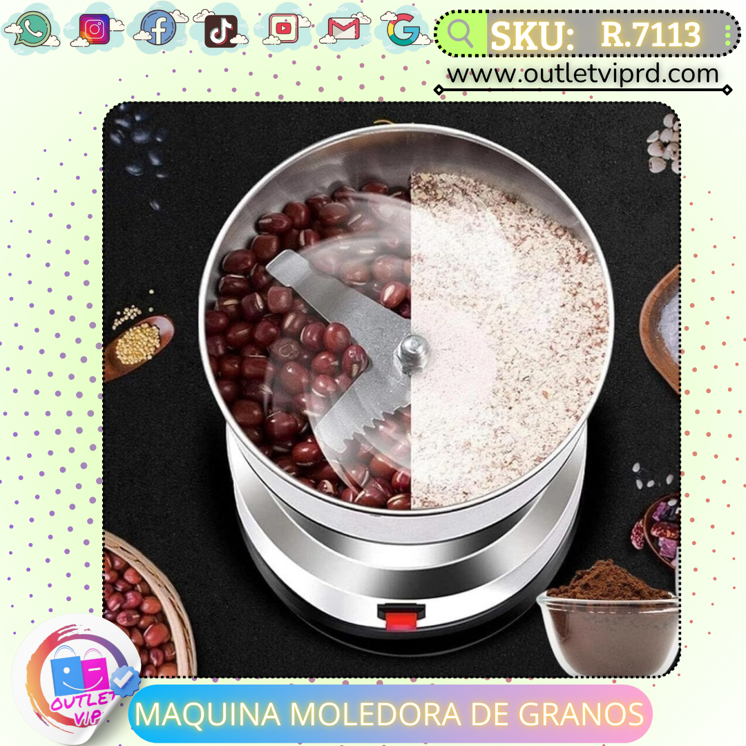 Molino Multiusos De Acero Inoxidable
