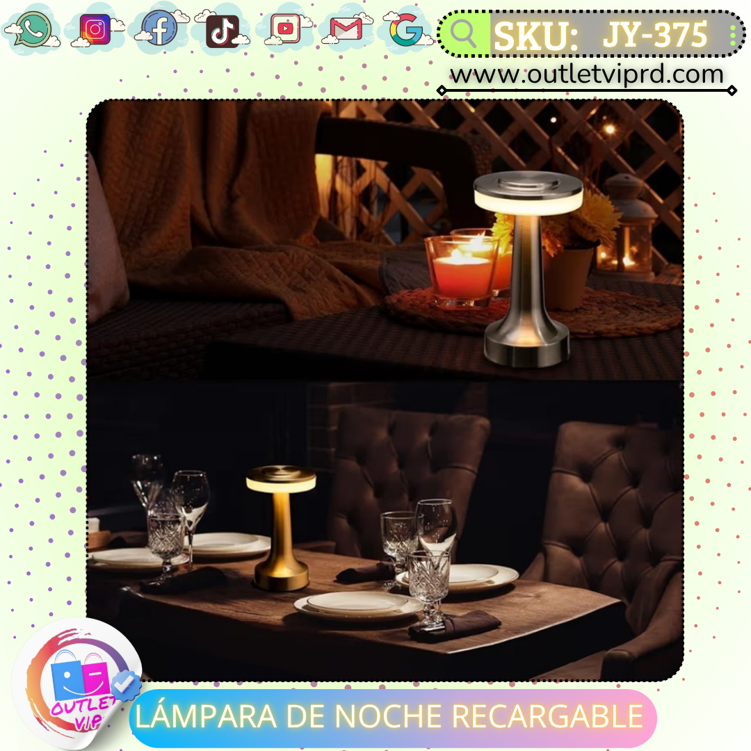 Lamparas de noche recargable (el par)