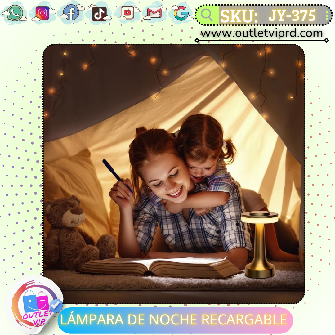 Lamparas de noche recargable (el par)