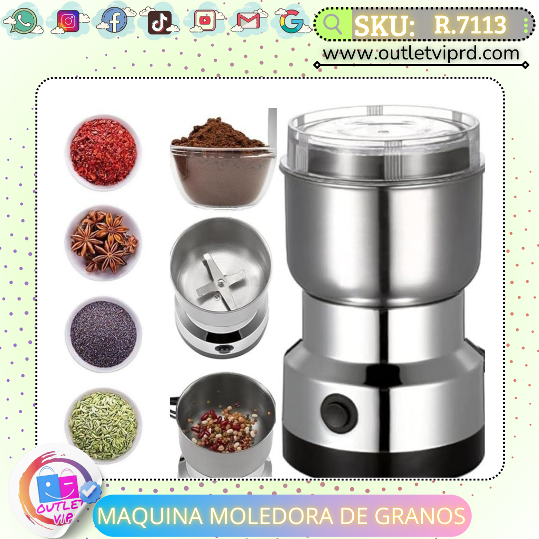 Molino Multiusos De Acero Inoxidable