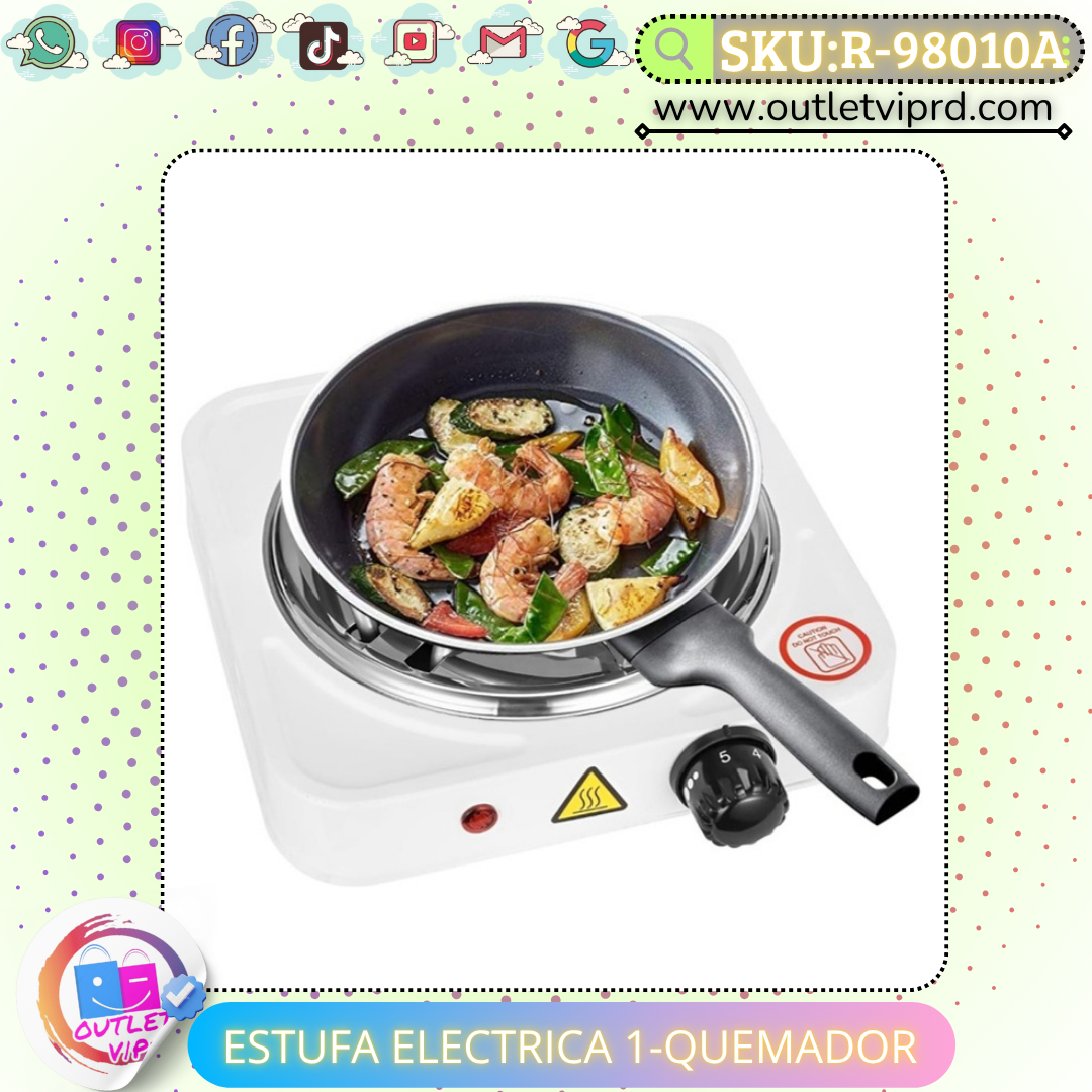 Estufa eléctrica 1 quemador