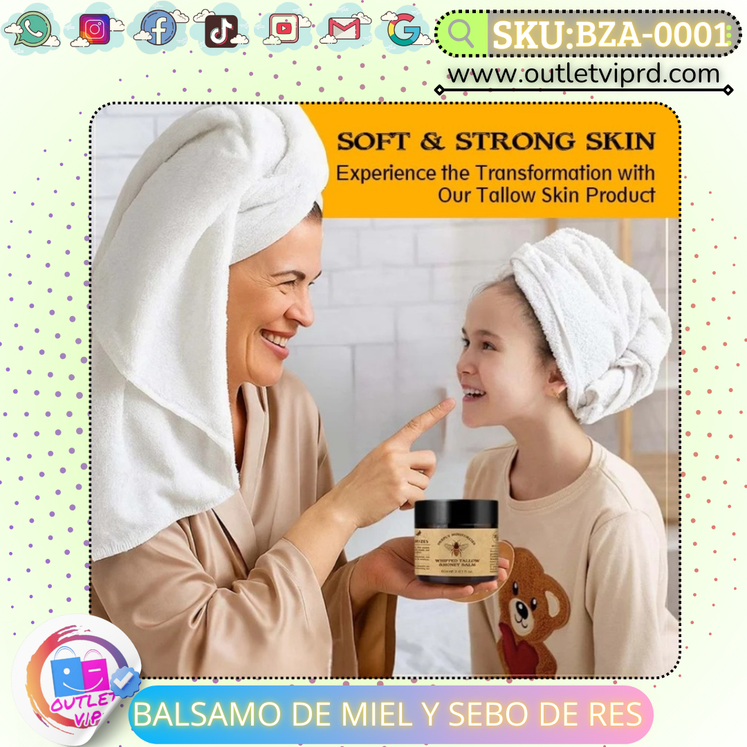 Bálsamo de miel y sebo de res