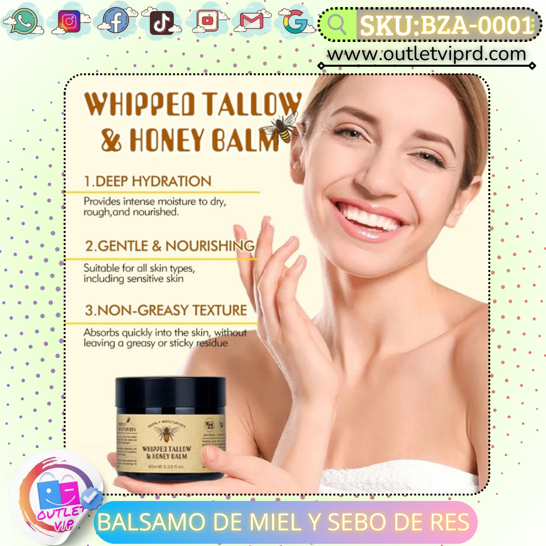 Bálsamo de miel y sebo de res