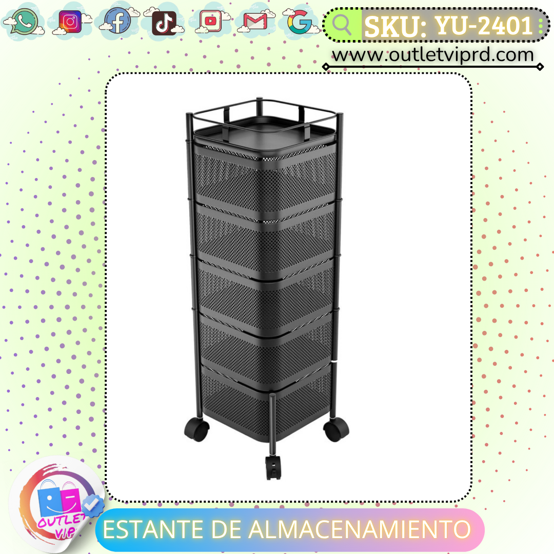 Estante de almacenamiento 6 niveles