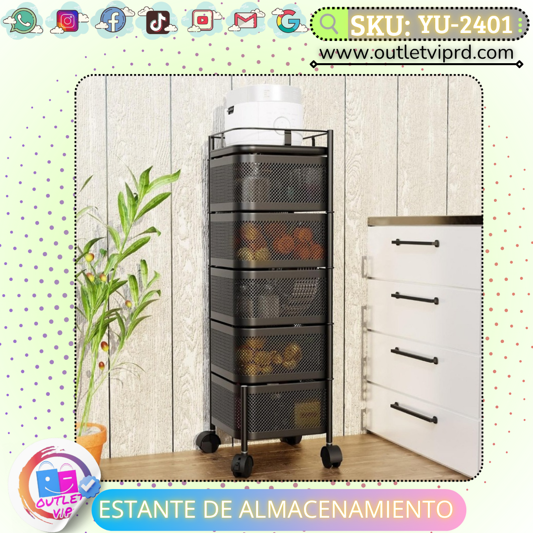 Estante de almacenamiento 6 niveles