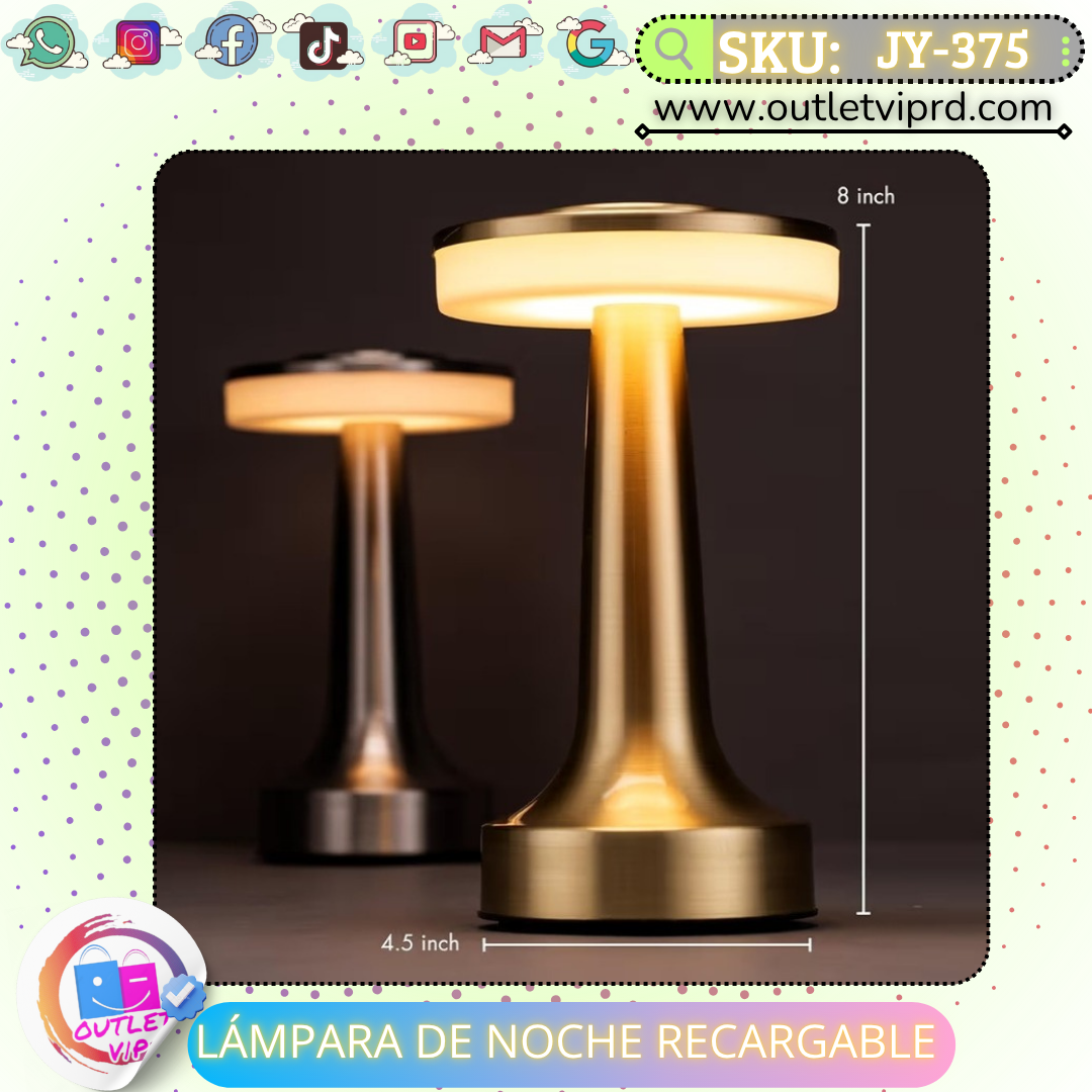 Lamparas de noche recargable (el par)