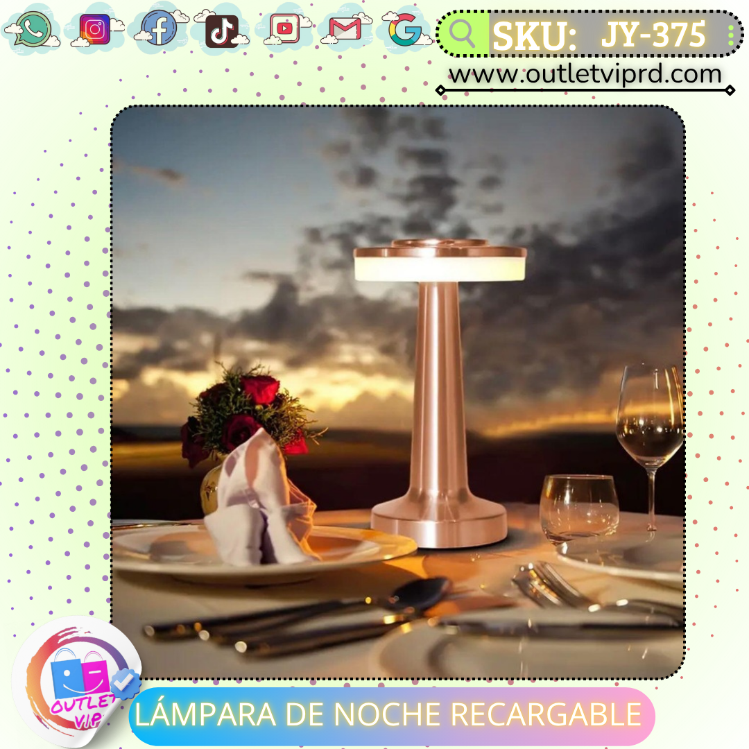 Lamparas de noche recargable (el par)