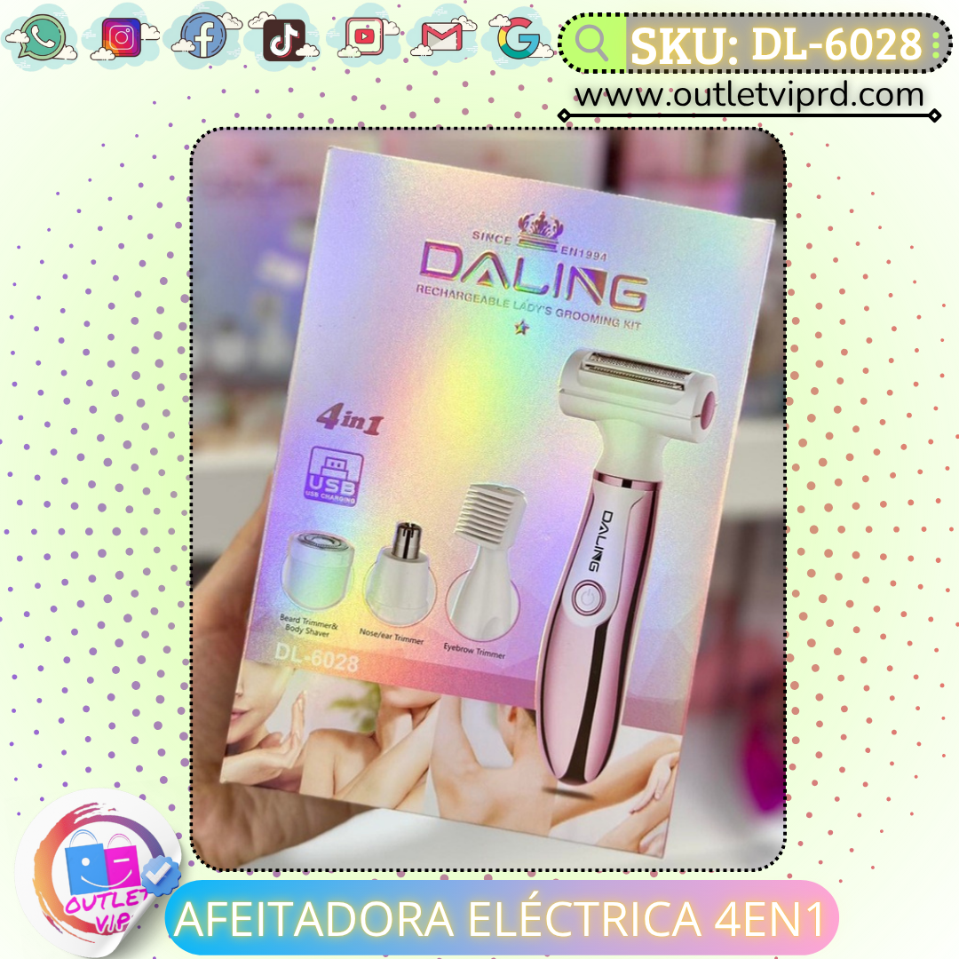 Afeitadora eléctrica 4 en 1