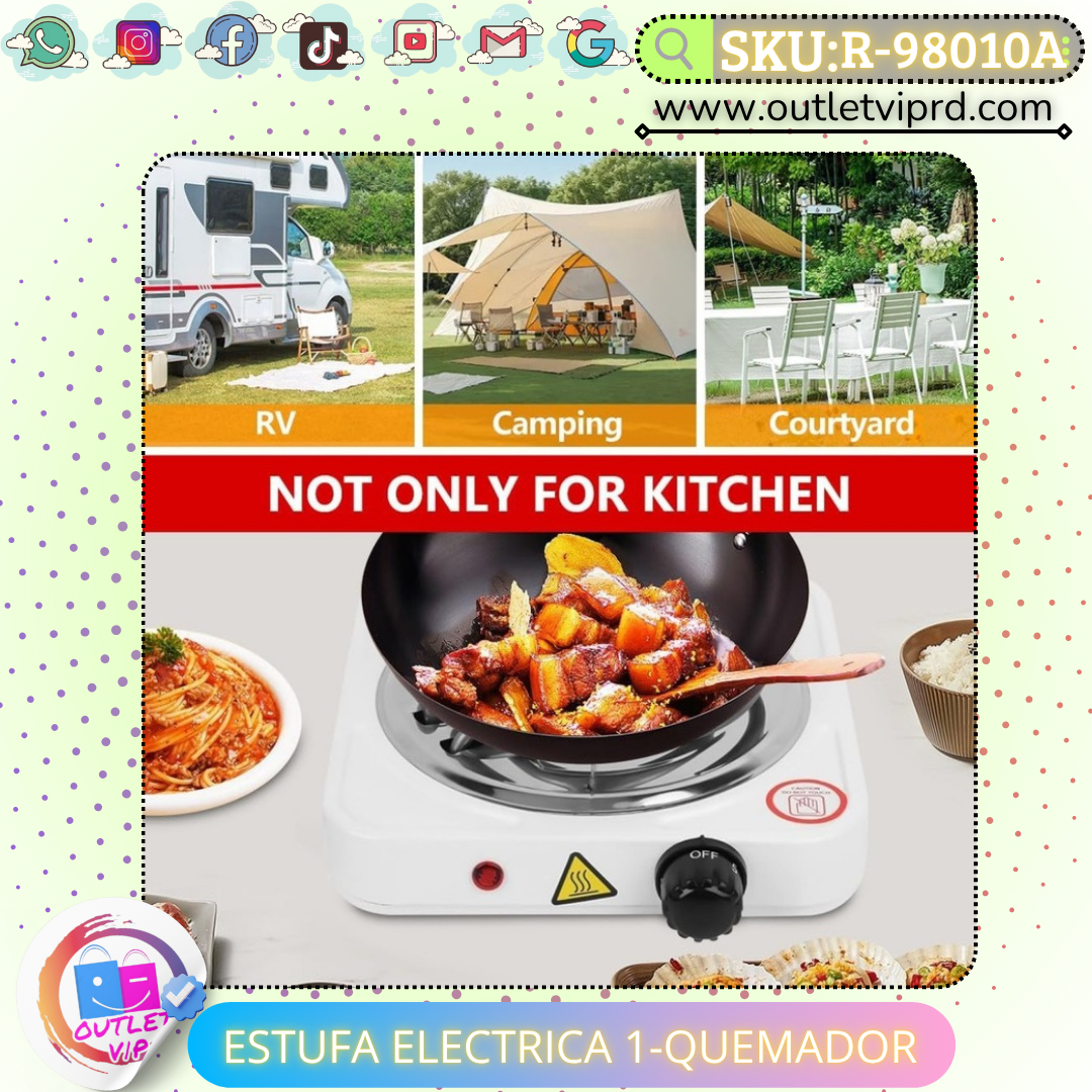Estufa eléctrica 1 quemador