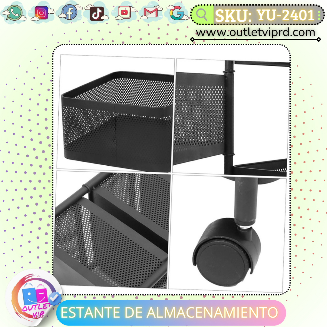 Estante de almacenamiento 6 niveles