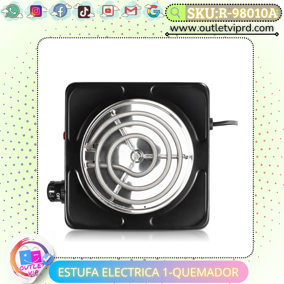Estufa eléctrica 1 quemador