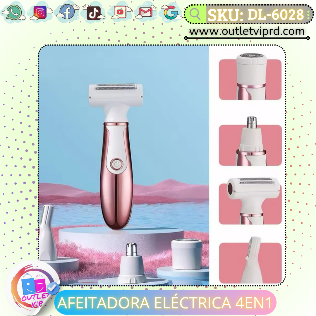 Afeitadora eléctrica 4 en 1