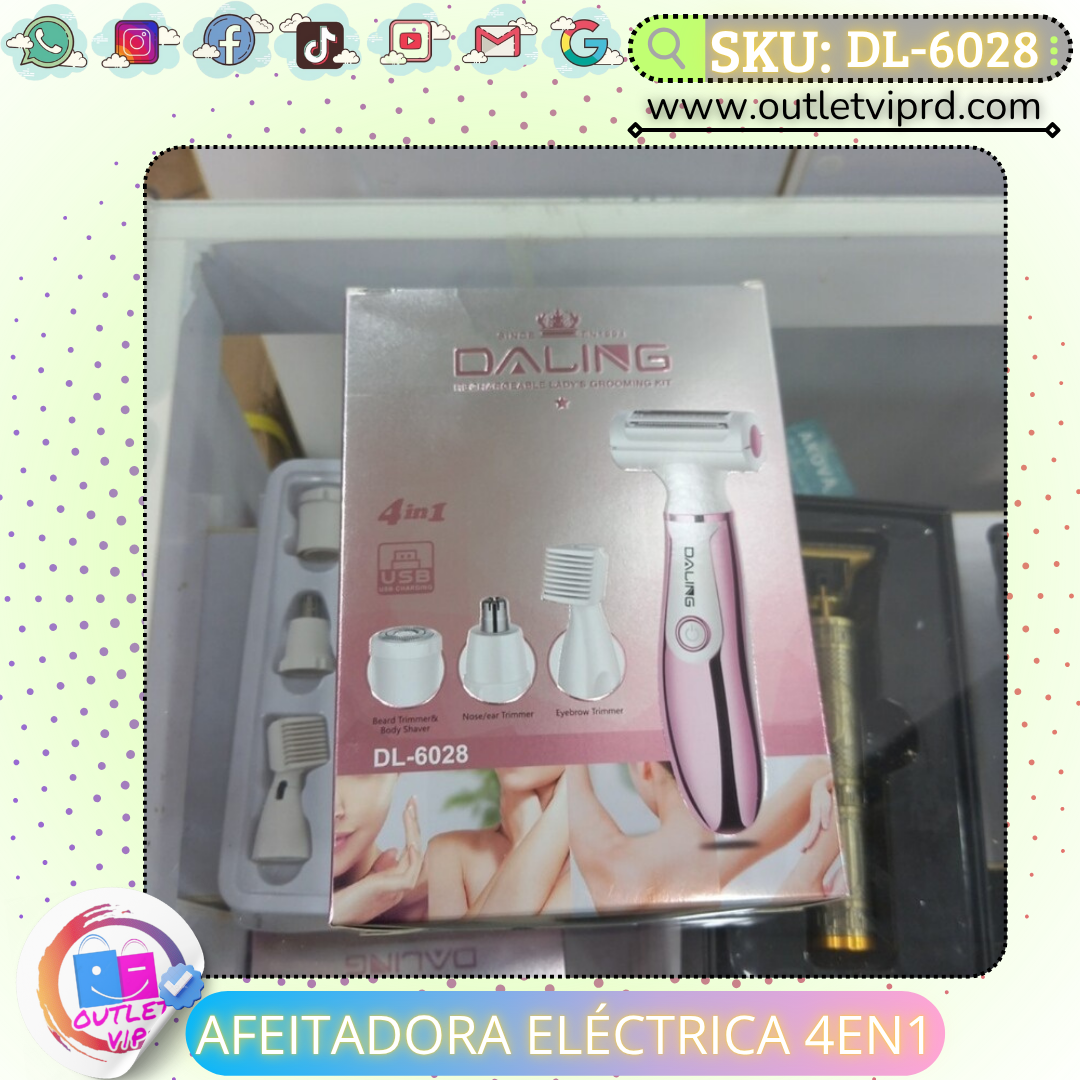 Afeitadora eléctrica 4 en 1
