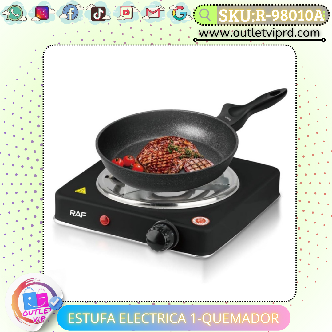 Estufa eléctrica 1 quemador