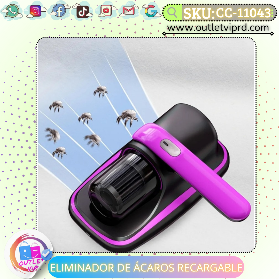 Aspiradora Eliminador De Ácaros recargable