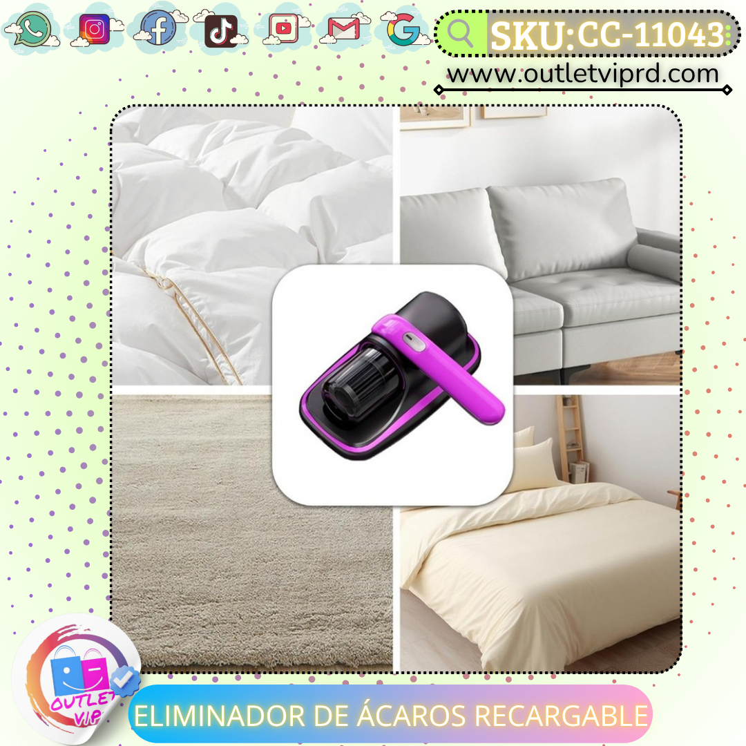 Aspiradora Eliminador De Ácaros recargable