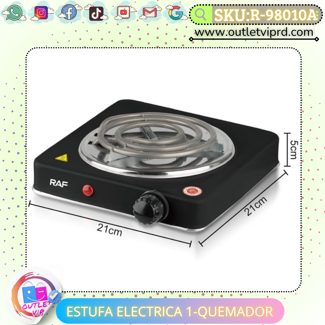 Estufa eléctrica 1 quemador