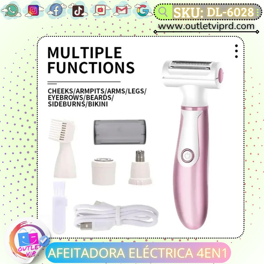 Afeitadora eléctrica 4 en 1