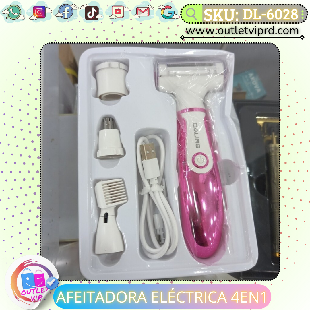 Afeitadora eléctrica 4 en 1