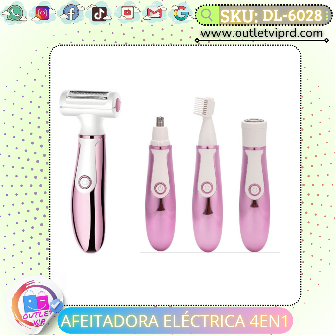 Afeitadora eléctrica 4 en 1