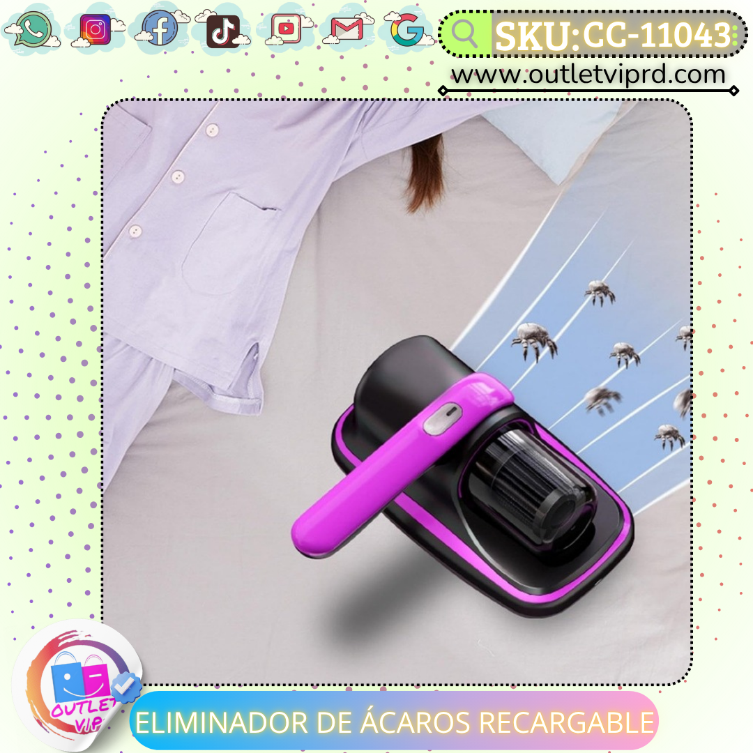Aspiradora Eliminador De Ácaros recargable