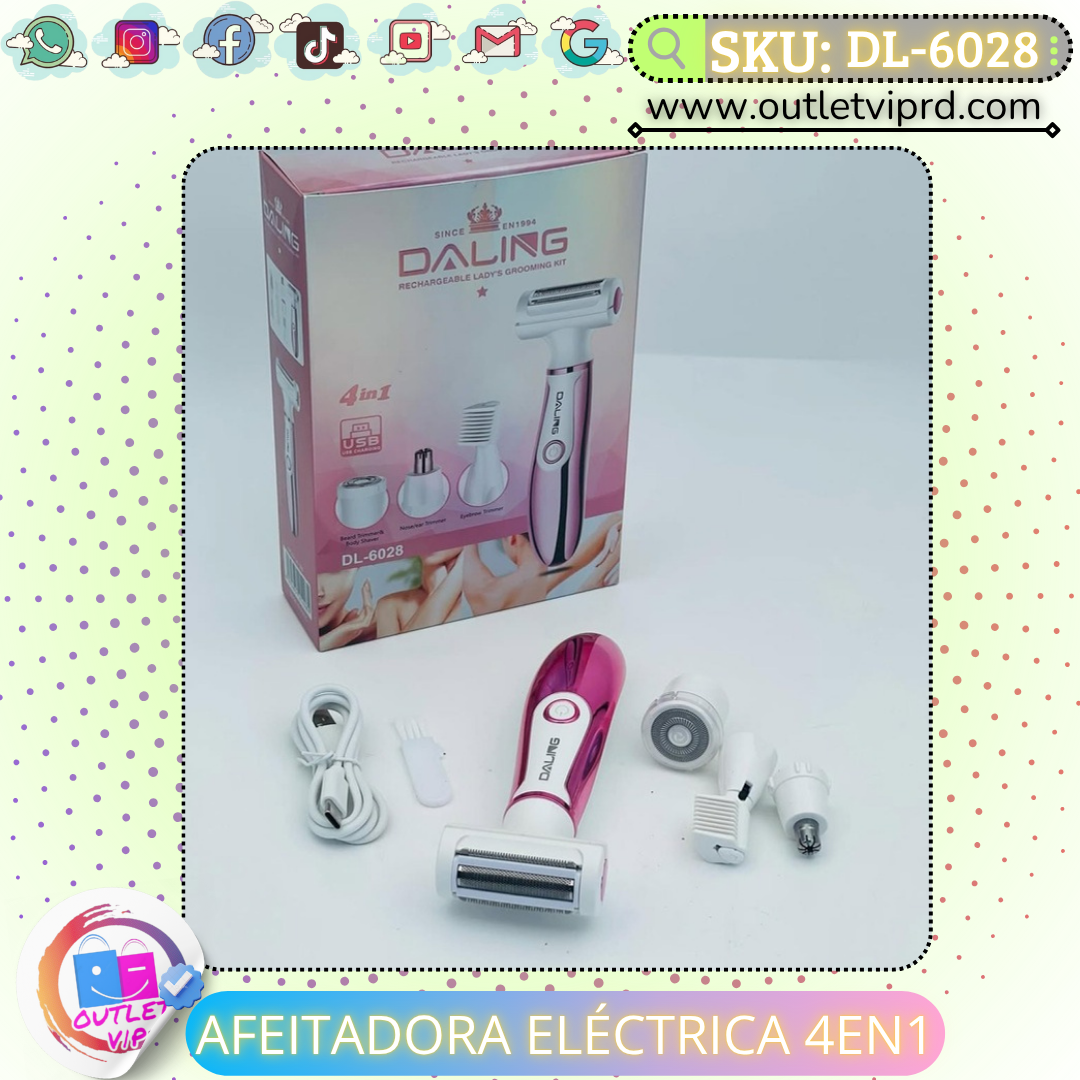 Afeitadora eléctrica 4 en 1