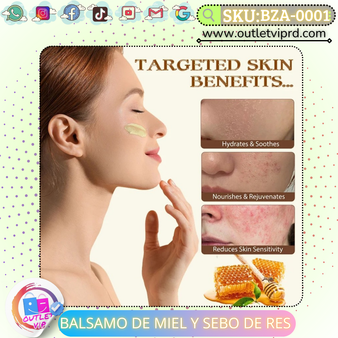 Bálsamo de miel y sebo de res
